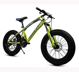 HCMNME Mountainbike Hochwertiges langlebiges Fahrrad Fat Tire Fahrrad Mountainbike for Kinder und Jugendliche, 20-Zoll-Rder MBT Bikes High-Carbon Stahlrahmen, stodmpfender Gabel- und Doppelscheibenbremse Aluminiumrahm