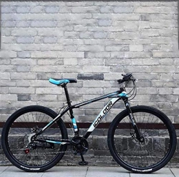 HCMNME Fahrräder Hochwertiges langlebiges Fahrrad Folding Variable Speed Mountain Bike, Aluminiumlegierung Feld Bikes, Doppelscheibenbremse Strand Snowmobile Fahrrad, 26 Zoll-Rder, Blau, 21-Gang Aluminiumrahmen mit