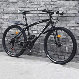 N/Z Fahrräder Home Equipment Black Mountainbikes Dual Disc Bremsräder 21 / 24 Geschwindigkeit Leicht und langlebig Männer Frauen Fahrräder Carbon Rennrad für Erwachsene Kinder (Farbe: 24 Geschwindigkeit Größe: 26