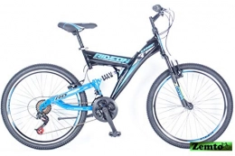 Hooptec MTB Mountainbike 24 Zoll, Umit Ride On, 46 cm schwarz-blau