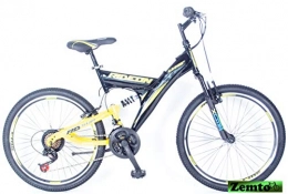 Hooptec Fahrräder Hooptec MTB Mountainbike 24 Zoll, Umit Ride On, 46 cm schwarz-gelb