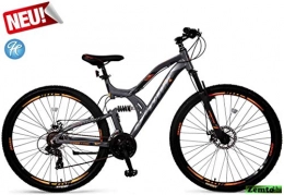 Hooptec Fahrräder Hooptec MTB Mountainbike 27, 5 Zoll, Kratos 47 cm grau-orange