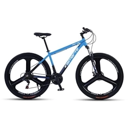 HTCAT Fahrräder HTCAT Fahrrad, Pendlerfahrrad mit Doppelscheibenbremse, 24-27-Gang-Mountainbike, Aluminium, Mehrfarbig, geeignet for Straßenwege, Strand, Schnee, Dschungel. (Color : Blue, Size : 27 Speed)