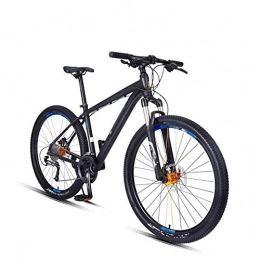 HY-WWK Fahrräder HY-WWK Mountainbikes, Abschließbare Vorderradgabel 27, 5 Zoll Fahrrad Für Erwachsene Doppelscheibenbremse Rahmen Aus Aluminiumlegierung 27-Gang, Blau, Blau