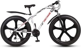 Hycy Mountainbike HYCy Adult Mens Fat Tire Mountainbike, Snow Beach Bikes Mit Variabler Geschwindigkeit, Doppelscheiben-Bremskreuzer-Fahrrad, Integrierte 26-Zoll-Räder Aus Magnesiumlegierung