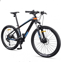 IMBM Fahrräder IMBM 27, 5 Zoll Erwachsene Mountain Bikes, Ultra-Light Carbon Fiber-Rahmen Mountain Trail Fahrrad, Doppelscheibenbremse Männer Frauen Hardtail-Gebirgsfahrrad