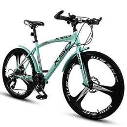 JLRTY Fahrräder JLRTY Mountainbike 26" Mountainbikes 21 / 24 / 27 / 30 Geschwindigkeiten Unisex MTB Bike Leichte Carbon-Stahlrahmen Doppelaufhebung Scheibenbremse (Color : Green, Size : 30speed)