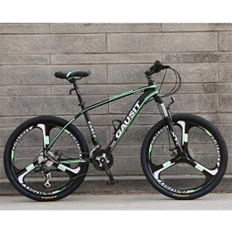 JLRTY Fahrräder JLRTY Mountainbike 26" Mountainbikes 24 / 27 / 30 Geschwindigkeiten Männer / Frauen Bike Leichte Carbon-Stahlrahmen-Scheibenbremse Vorderachsfederung (Color : Green, Size : 30speed)