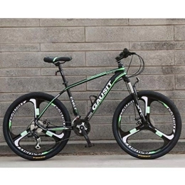 JLRTY Mountainbike JLRTY Mountainbike 26" Männer / Frauen Mountainbikes 24 / 27 / 30 Geschwindigkeiten MTB Bike Leichte Carbon-Stahlrahmen-Scheibenbremse Vorderachsfederung (Color : Green, Size : 30speed)