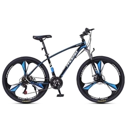 JLRTY Fahrräder JLRTY Mountainbike Mountainbike, 26 / 27-Zoll-Männer / Frauen Fahrräder, Carbon-Stahlrahmen, Scheibenbremse Vorderradfederung, 24-Gang-Speichen Felgen (Color : Blue)