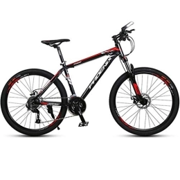 JLRTY Fahrräder JLRTY Mountainbike Mountainbike, 26" Leichtgewicht Aluminium Rahmen Fahrrad, Doppelscheibenbremse Und Verriegelt Vorderradaufhängung, 27 Geschwindigkeit (Color : Red)