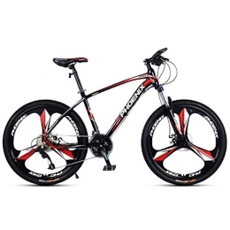 JLRTY Fahrräder JLRTY Mountainbike Mountainbike, 26 ‚‘ Mountain Bicycles 27 Geschwindigkeiten Leichtes Aluminium Rahmen Scheibenbremse Vorderachsfederung (Color : Red)