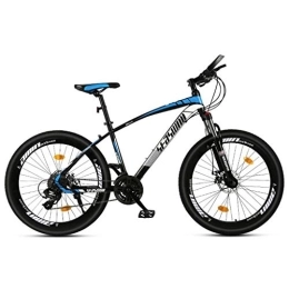 JLRTY Fahrräder JLRTY Mountainbike Mountainbike, 26 ‚‘ Zoll Damen / Herren MTB Fahrräder 21 / 24 / 27 / 30 Geschwindigkeiten Leichte Carbon-Stahlrahmen Vorderradaufhängung (Color : Blue, Size : 30speed)