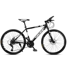 JLRTY Fahrräder JLRTY Mountainbike Mountainbike, 26 Zoll Mountainbikes Leichte Carbon-Stahlrahmen 21 / 24 / 27 / 30 Geschwindigkeiten Vorderradfederung Scheibenbremse (Color : Black, Size : 21speed)