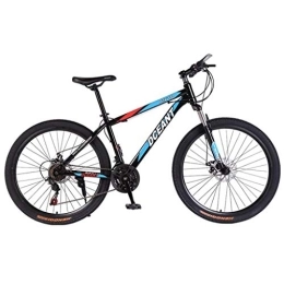 JLRTY Fahrräder JLRTY Mountainbike Mountainbike, 26 Zoll MTB Fahrräder 21 / 24 / 27 Geschwindigkeiten Leichte Carbon-Stahlrahmen-Scheibenbremse Vorderachsfederung (Color : Blue, Size : 27speed)