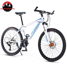 JLRTY Fahrräder JLRTY Mountainbike Mountainbike, 26 Zoll MTB Geländefahrräder 30 Geschwindigkeiten Leichtes Aluminium Rahmen Hydraulic Disc Vorderradaufhängung (Color : Blue)
