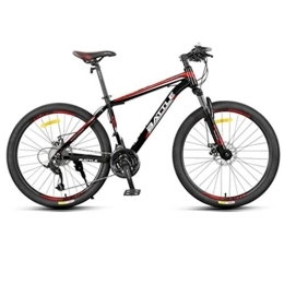 JLRTY Fahrräder JLRTY Mountainbike Mountainbike, 26 Zoll Männer / Frauen Hardtail Fahrräder, Aluminium Rahmen, Doppelscheibenbremse Vorderachsfederung, 27 / 30 Geschwindigkeit (Color : Red, Size : 24 Speed)