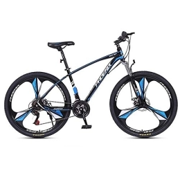 JLRTY Fahrräder JLRTY Mountainbike Mountainbike, 26 Zoll Männer / Frauen-Rad-Fahrräder, Carbon-Stahlrahmen, 24 Speed, Double Scheibenbremse Und Vorderradaufhängung (Color : Blue)