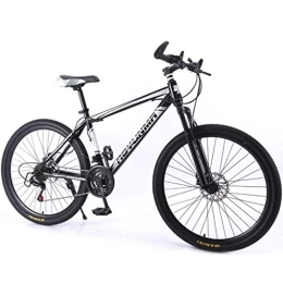 JLRTY Mountainbike Mountainbikes Unisex 24 ‚‘ Leicht Aluminium Rahmen 21/24/27 Geschwindigkeit Scheibenbremse Vorderachsfederung (Color : Black, Size : 24speed)