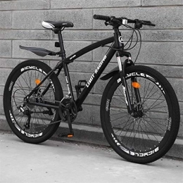 JLRTY Fahrräder JLRTY Mountainbike MTB 26 Zoll Männer / Frauen Räder Bikes, Kohlenstoffstahlrahmen, Vorderradaufhängung Und Doppelbremsscheibe (Color : Black, Size : 27-Speed)