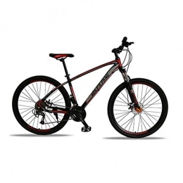 NOLOGO Fahrräder JPALQ 27-Gang-Aluminiumlegierung, 29 Zoll, Rennrad, Mountainbike, ATV, leicht zu reisen (Farbe: 40 schwarz rot, Größe: 27 Sekunden)