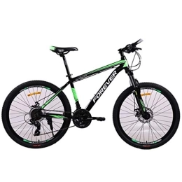 Kays Fahrräder Kays Mountainbike 26" Mountainbikes 24 Geschwindigkeiten Unisex MTB Bike Leichte Aluminium Rahmen Federung Vorne Doppelscheibenbremse (Color : Green)