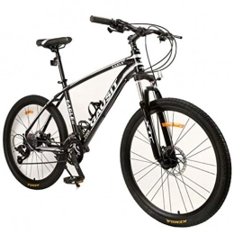 Kays Fahrräder Kays Mountainbike 26" Männer / Frauen Mountainbikes 24 / 27 / 30 Geschwindigkeiten Leichte Carbon-Stahlrahmen-Scheibenbremse Vorderachsfederung (Color : Black, Size : 24speed)