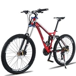 Kays Mountainbike 26 Zoll Mountainbikes Leichtes Aluminium Rahmen 24/27 Geschwindigkeiten Vorderradfederung Scheibenbremse (Color : Red, Size : 24speed)