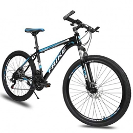 Kays Fahrräder Kays Mountainbike Mountain Bike 26" Damen / Herren Ravine Bike 21 / 24 / 27 Geschwindigkeiten Carbon-Stahlrahmen-Scheibenbremse Vorderachsfederung (Color : Blue, Size : 21speed)