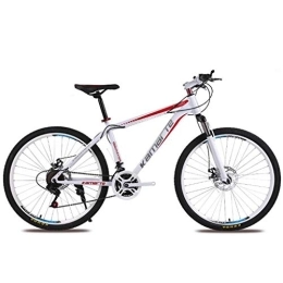 Kays Fahrräder Kays Mountainbike Mountain Bike 26" Damen / Herren Ravine Bike 21 / 24 / 27 Geschwindigkeiten Carbon-Stahlrahmen-Scheibenbremse Vorderachsfederung (Color : Red, Size : 27speed)