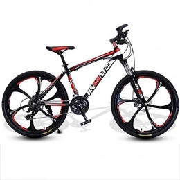 Kays Mountainbike Kays Mountainbike Mountain Bike, Männer / Frauen MTB Fahrräder, Carbon-Stahlrahmen, Vorderradaufhängung Und Doppelscheibenbremse, 26-Zoll-Räder Mag (Color : Black+Red, Size : 27 Speed)