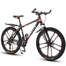 Kays Fahrräder Kays Mountainbike Mountainbike, Hardtail Fahrrad, Leichte Carbon Steel Doppelscheibenbremse Und Vorderradfederung, 26-Zoll-Räder (Color : Red, Size : 27-Speed)