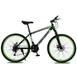 Kays Mountainbike Kays Mountainbike Mountainbikes Unisex 24 ‚‘ Leicht Aluminium Rahmen 21 / 24 / 27 Geschwindigkeit Scheibenbremse Vorderachsfederung (Color : Green, Size : 24speed)