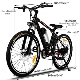 Keelied 26 Zoll E-Bike Mountainbike Elektrofahrrad 36V/250W Reichweite 70KM 25-35KM/S mit LED Scheinwerfer