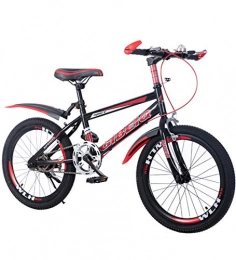 SXMXO Mountainbike Kinderfahrrder 18 '' Single Speed Radfahren Dual Scheibenbremse Speichen Mountainbikes Spezieller Sattel Kohlenstoffstahlrahmen, Red