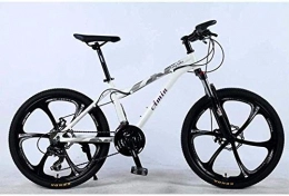 KRXLL Fahrräder KRXLL 24 Zoll 24-Gang Mountainbike für Erwachsene Leichte Aluminiumlegierung Vollrahmen Vorderradaufhängung Weiblich Offroad Student Shifting Adult-Weiß_EIN