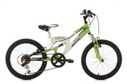 KS Cycling Fahrräder KS Cycling Kinderfahrrad Mountainbike Fully 20“ Zodiac grün-weiß RH 31 cm