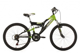 KS Cycling Fahrräder KS Cycling Kinderfahrrad Mountainbike Fully 24'' Zodiac grün-schwarz RH 38 cm