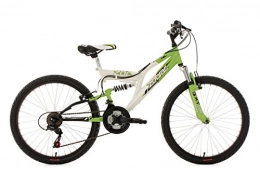 KS Cycling Mountainbike KS Cycling Kinderfahrrad Mountainbike Fully 24'' Zodiac grün-weiß RH 38 cm