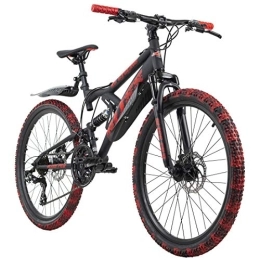 KS Cycling Fahrräder KS Cycling Mountainbike Fully 24'' Bliss schwarz-rot RH 38 cm