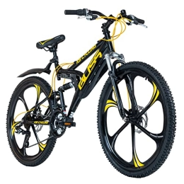 KS Cycling Fahrräder KS Cycling Mountainbike Fully 26'' Bliss schwarz-gelb RH 47 cm