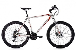 KS Cycling Fahrräder KS Cycling Mountainbike Hardtail MTB 26'' Sharp weiß-rot RH 51 cm