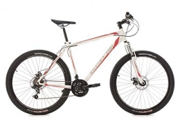 KS Cycling Fahrräder KS Cycling Mountainbike Hardtail MTB 27, 5'' Sharp weiß-rot RH 51 cm