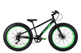 KS Cycling Fahrräder KS Cycling Mountainbike MTB Fatbike 24'' SNW2458 schwarz-grün RH 33 cm