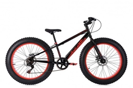 KS Cycling Fahrräder KS Cycling Mountainbike MTB Fatbike 24'' SNW2458 schwarz-rot RH 33 cm