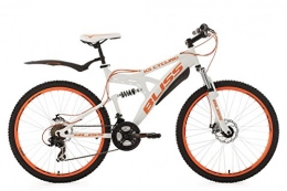 KS Cycling Fahrräder KS Cycling Mountainbike MTB Fully 26'' Bliss weiß-orange RH 47 cm