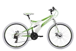 KS Cycling Mountainbike KS Cycling Mountainbike MTB Fully 26'' Topeka weiß-grün RH 44 cm