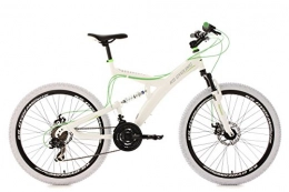 KS Cycling Fahrräder KS Cycling Mountainbike MTB Fully 26'' Topspin weiß-grün RH 51 cm