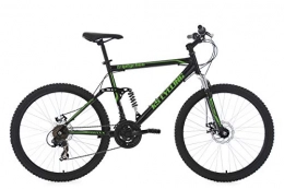 KS Cycling Mountainbike KS Cycling Mountainbike MTB Fully Triptychon 26'' schwarz-grün RH 51 cm