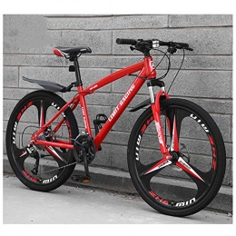 KXDLR Fahrräder KXDLR Mens Mountainbike, Federung Vorne, 26-Zoll-Räder, 17-Zoll-Aluminiumlegierung-Rahmen Mit Doppelscheibenbremse, Rot, 21 Speed